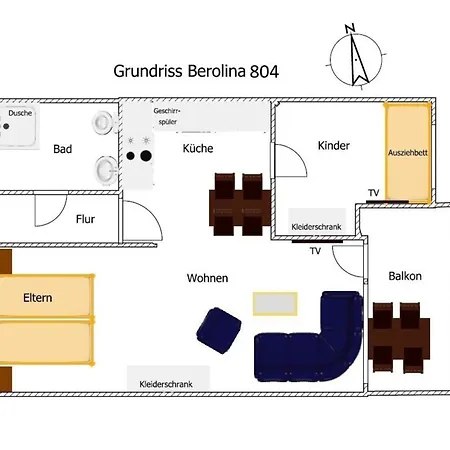 Berolina 804 Penthouse Mit Meerblick Apartment *